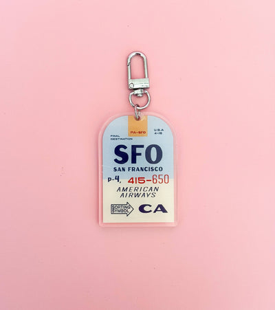SFO Luggage Tag Keychain