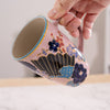 Festival Fan Design Tea Mug with Lid and Infuser
