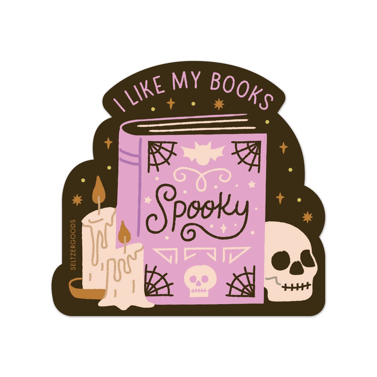 Spooky Books Sticker – On Waverly