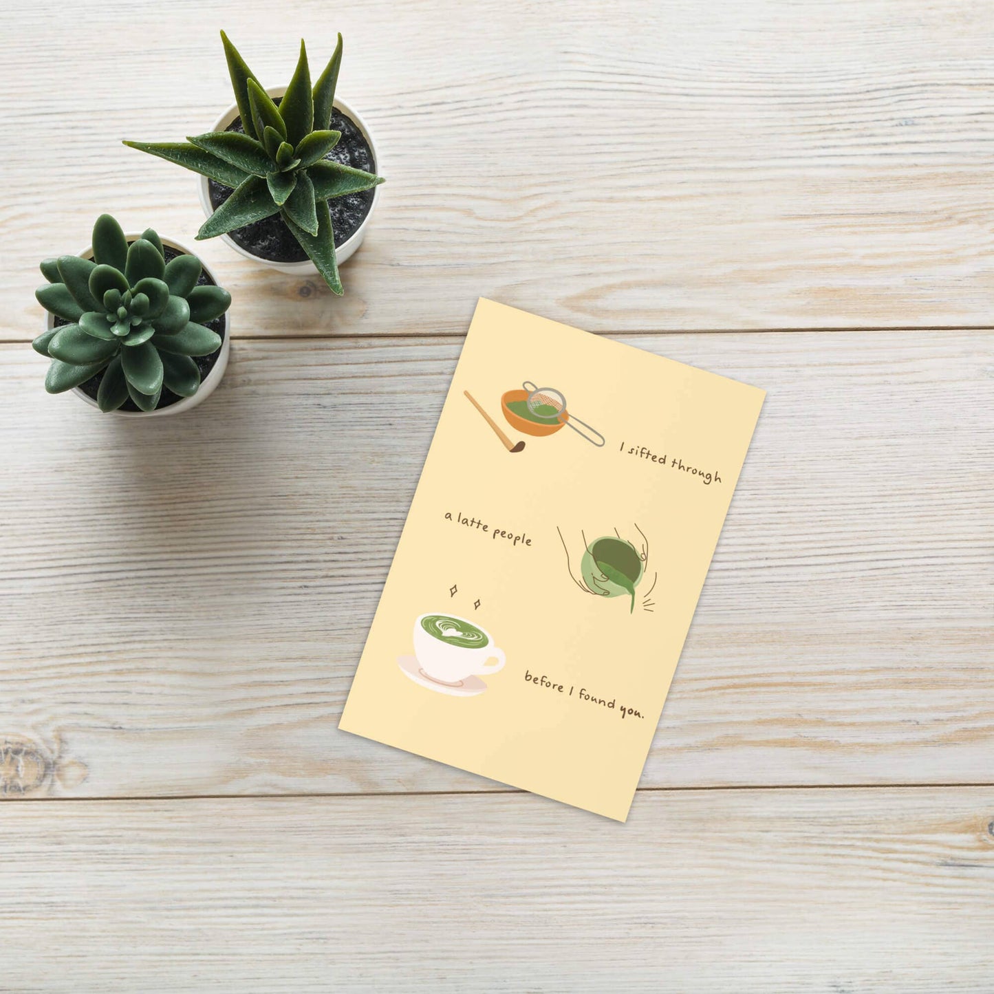 Sifted a Latte People Greeting Card