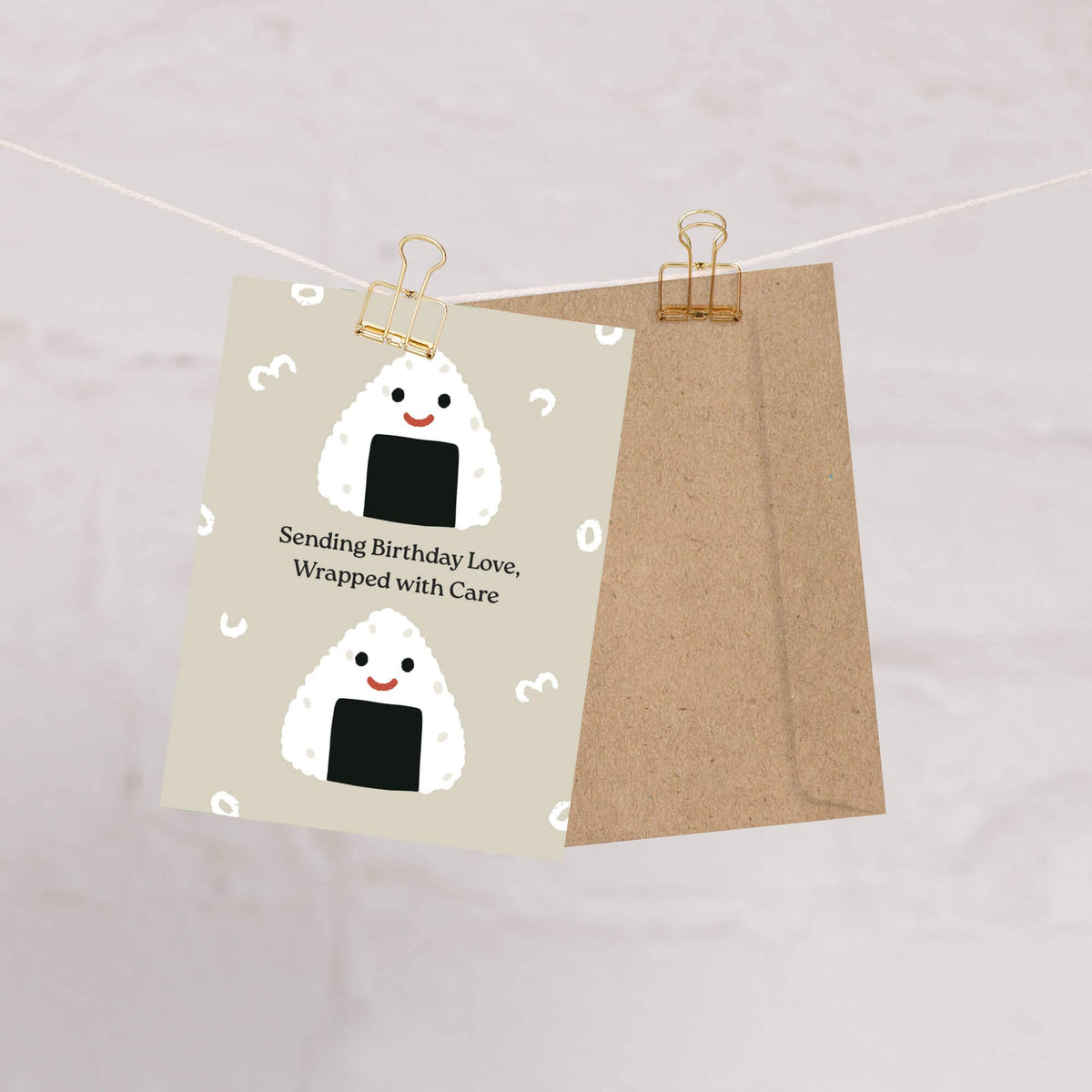 Onigiri Cute Birthday Card