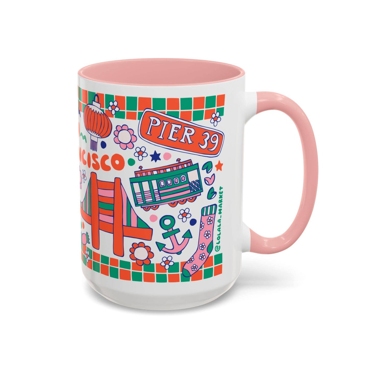 San Francisco Coffee Mug (15oz, pink)