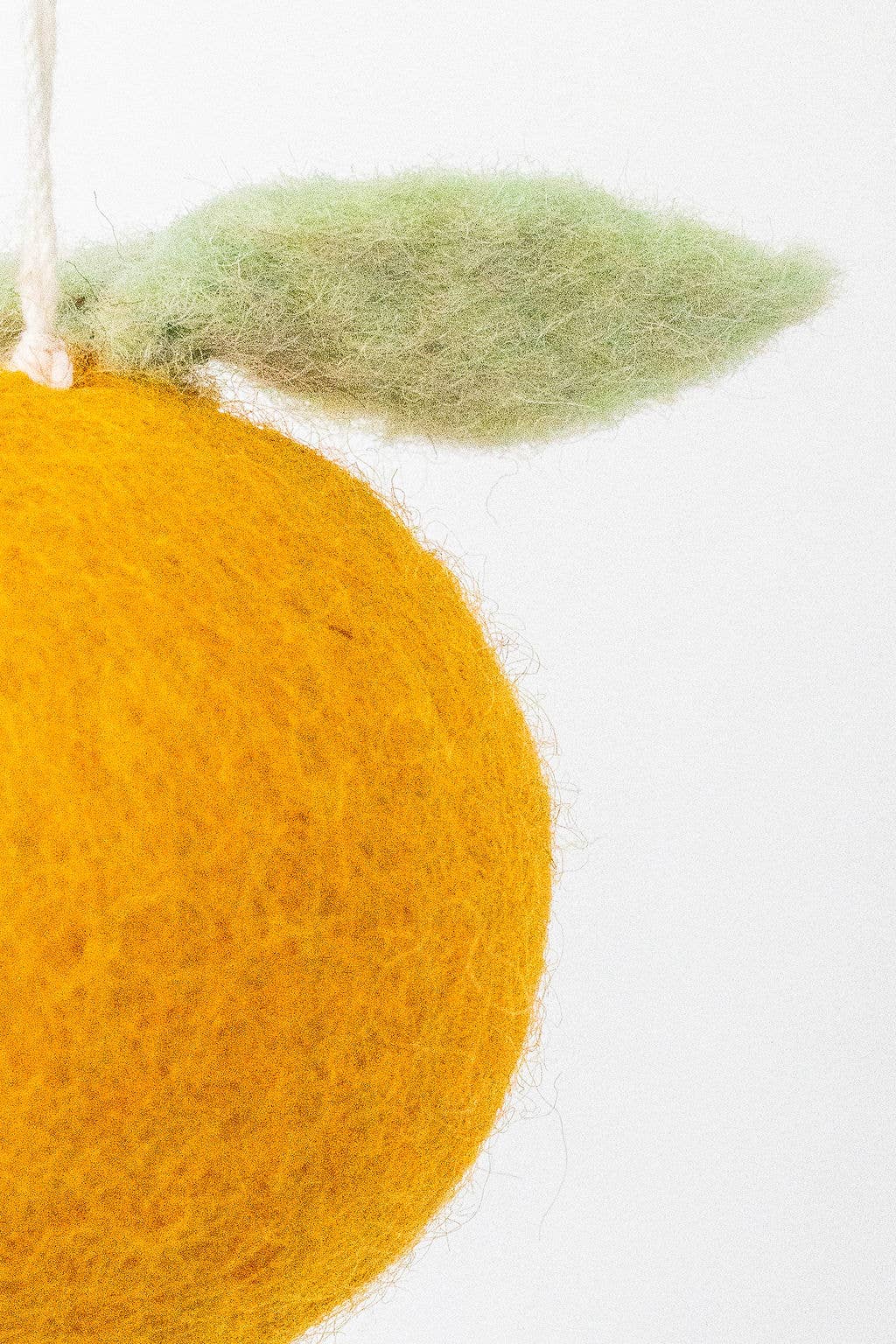 Orange Felt Ornament