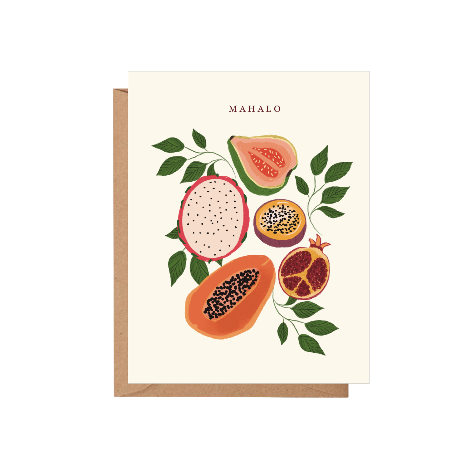 Mahalo Fruit Thank You Card