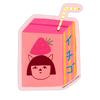 Ichigo Milk -Die Cut Sticker