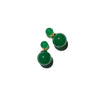 Orbit Duo — Double ended jade stone stud earrings