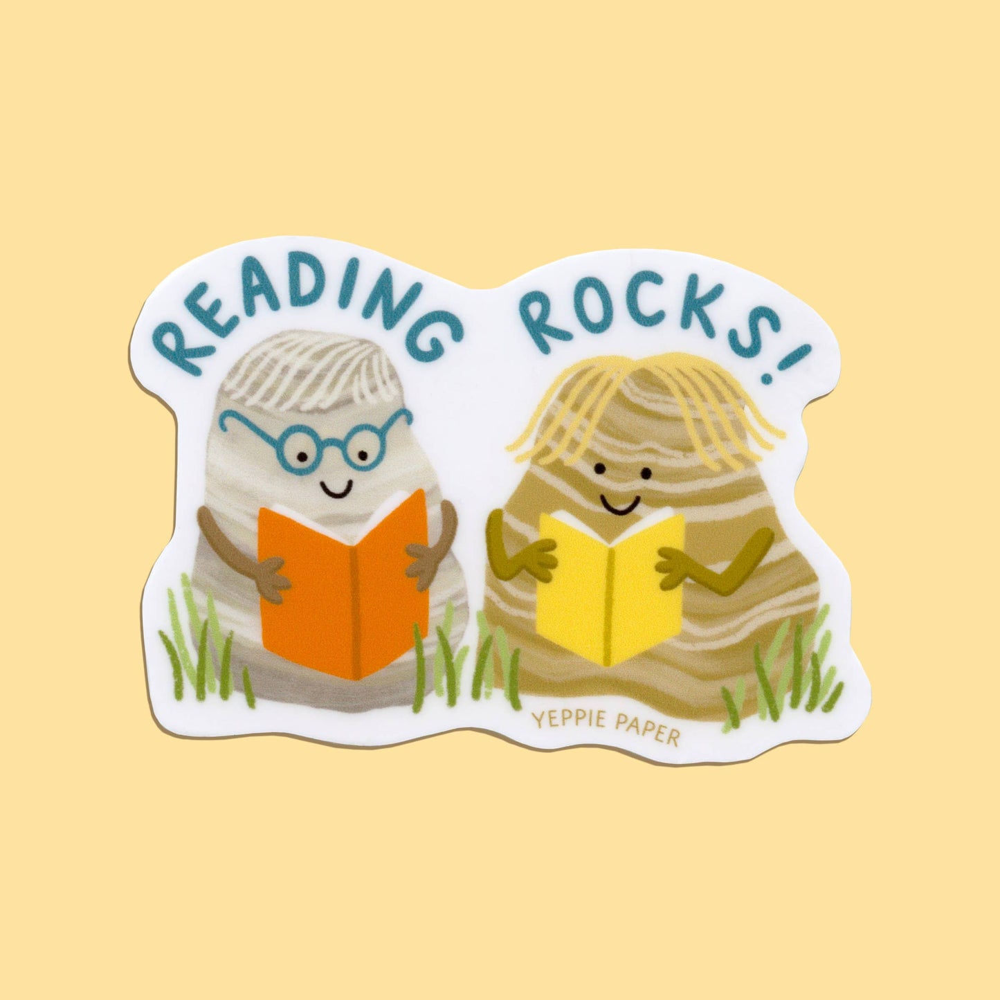Reading Rocks Sticker