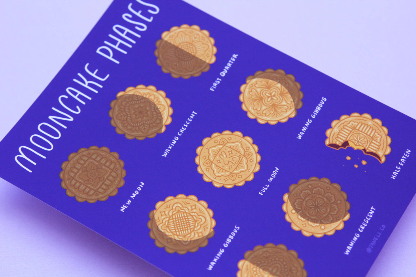 Mooncake Phases Art Print