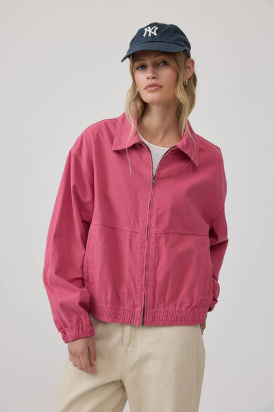 Color Dyed Zip-Up Jacket