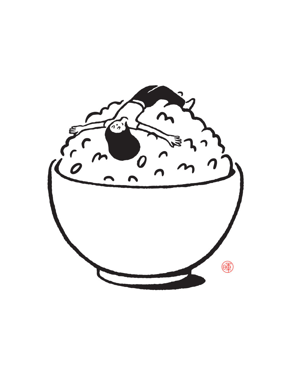 Rice Chill Print
