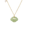 Cloud Green Jade Pendant Necklace