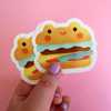 Froggy Burger Sticker