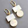 Mother-of-pearl geometric earrings