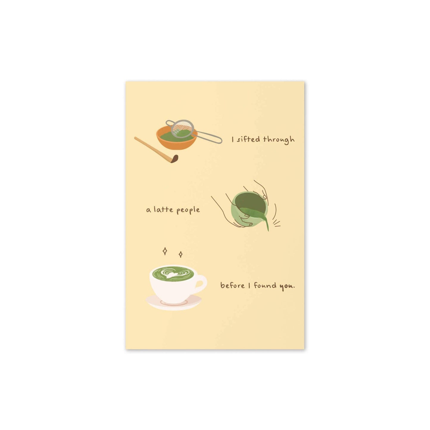 Sifted a Latte People Greeting Card