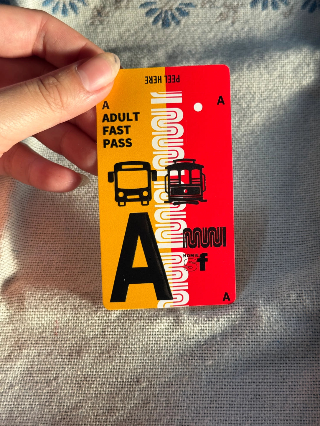 MUNI Pass Credit Card Decal