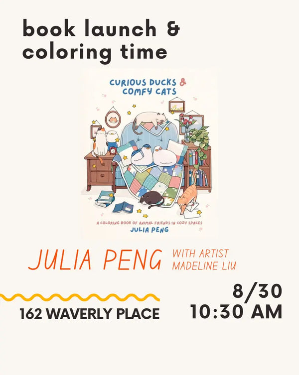 Book Launch & Coloring Workshop with Julia Peng and Madeline Liu
