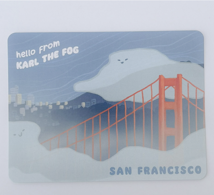 Golden Gate Bridge Postcard
