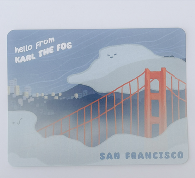Golden Gate Bridge Postcard