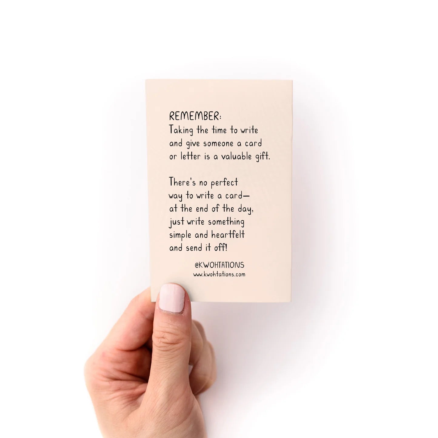 6 Things To Write in Any Card Zine