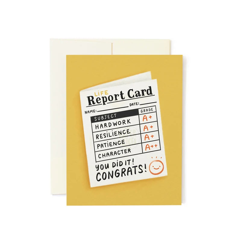 Life Report Congratulations Card