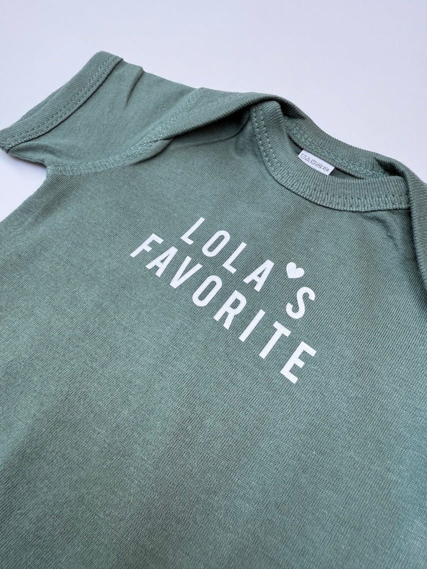 "Lola's Favorite" Baby Onesies