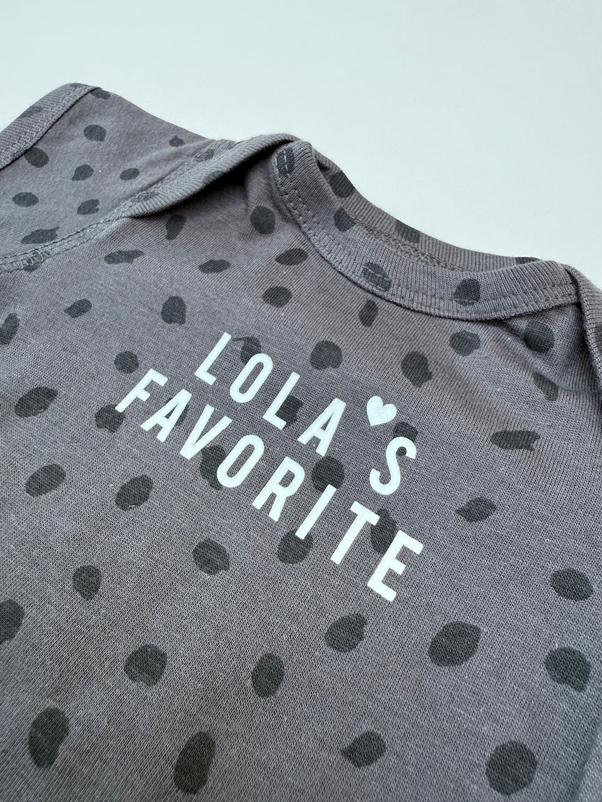 "Lola's Favorite" Baby Onesies