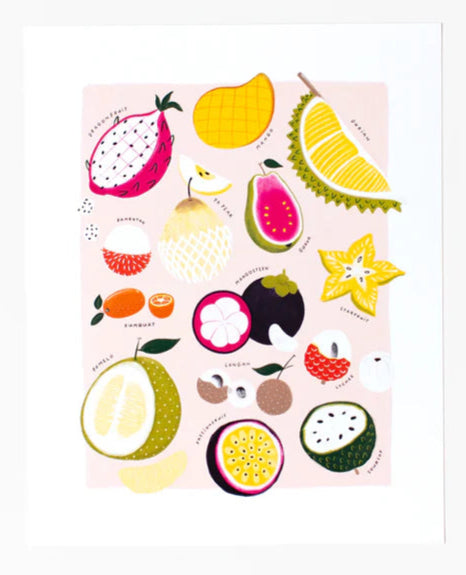 Asian Fruit Print