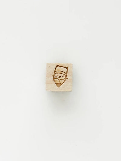 Pencil Cat Mini-Stamp