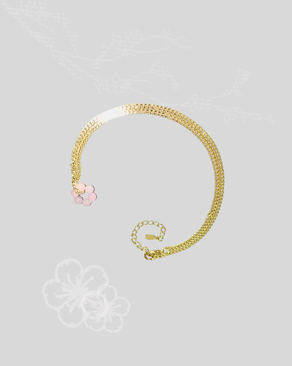 Pink Donut Necklace