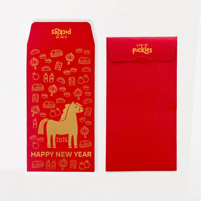 Lunar New Year Horse Pattern Red Envelope Set of 3