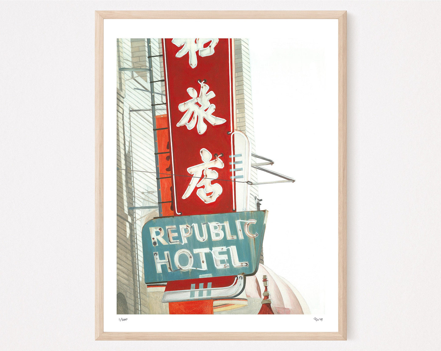 Republic Hotel SF Chinatown Print
