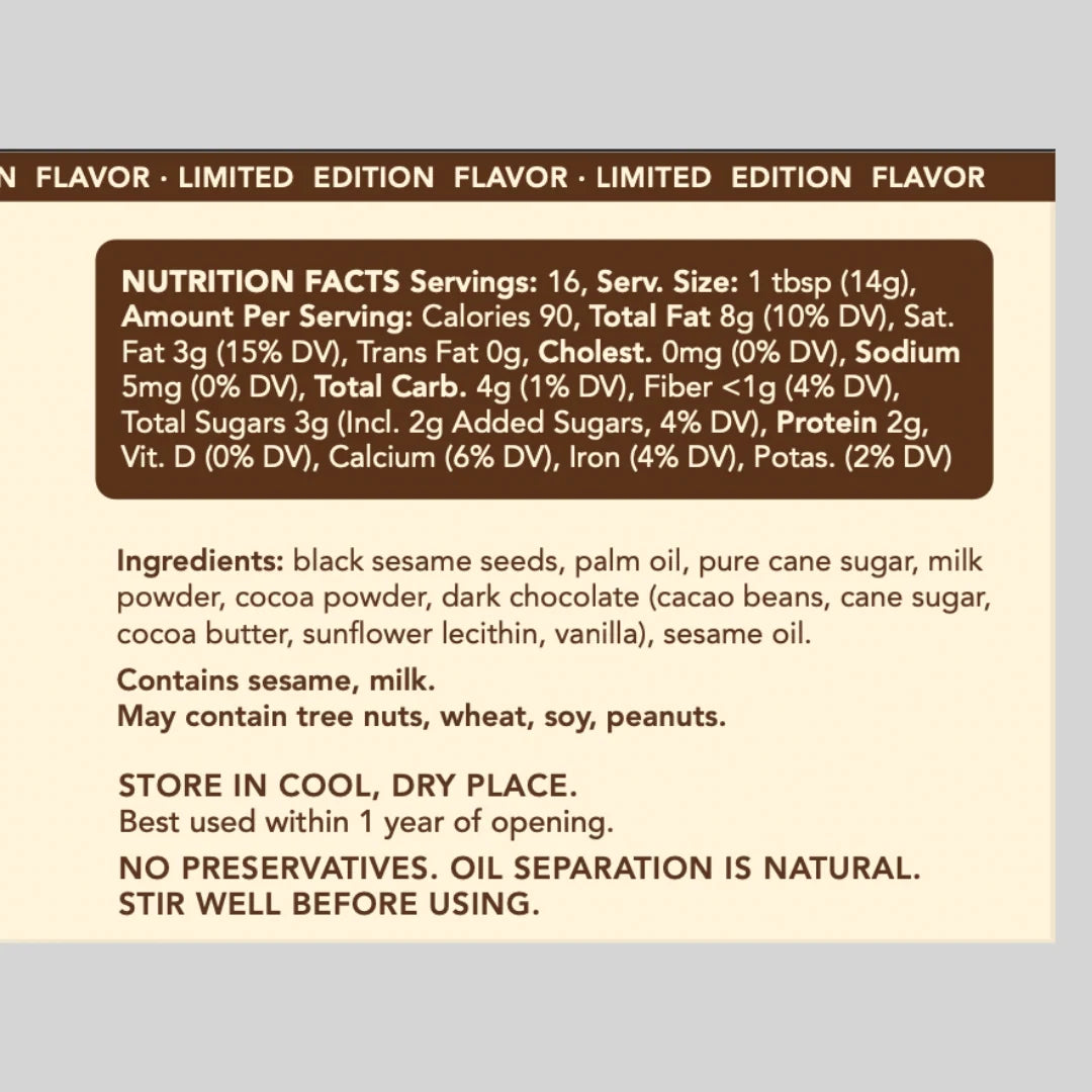 Black Sesame Butter Chocolate
