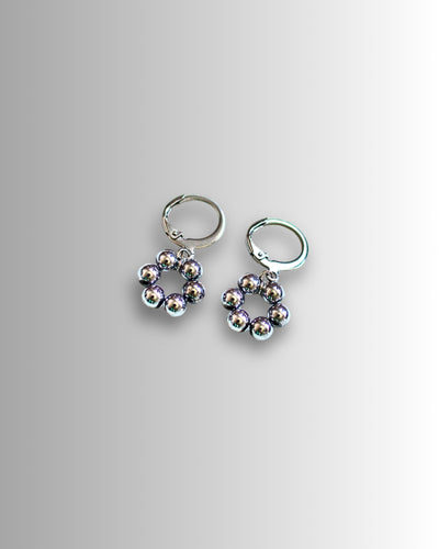 Silver Donut Earrings