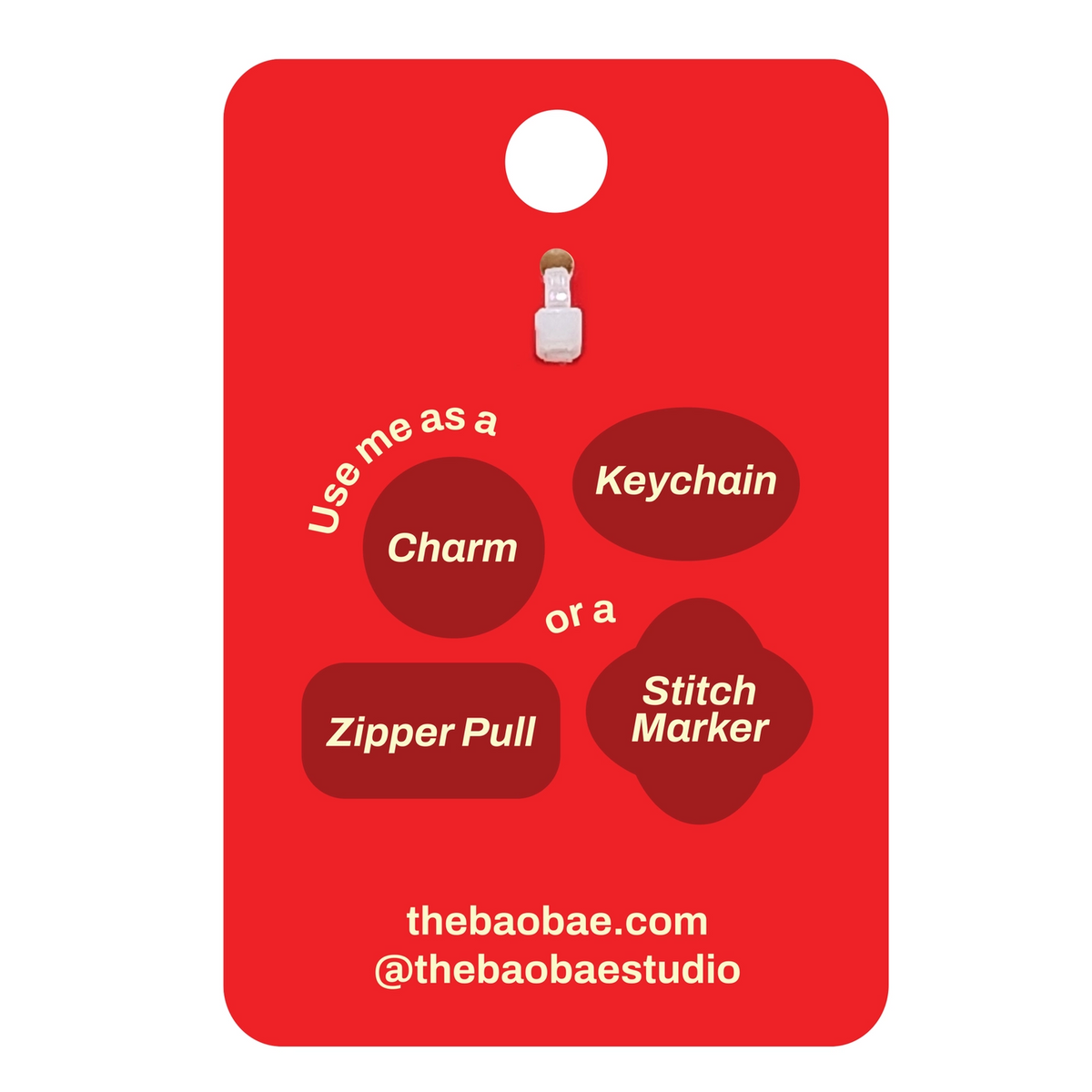 Steamer Dumpling Bao Enamel Charm