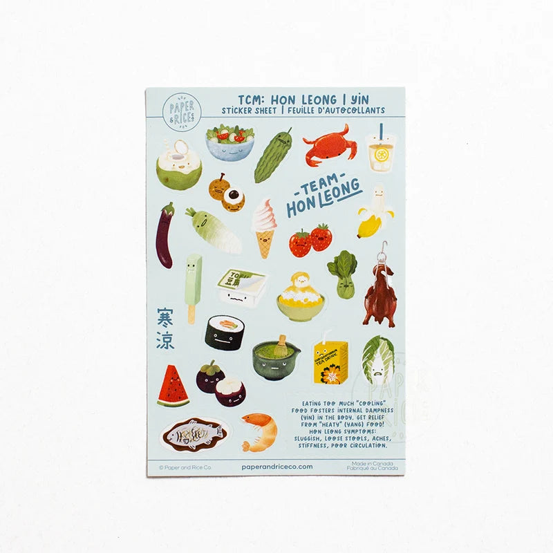 TCM Hon Leong Food Sticker Sheet
