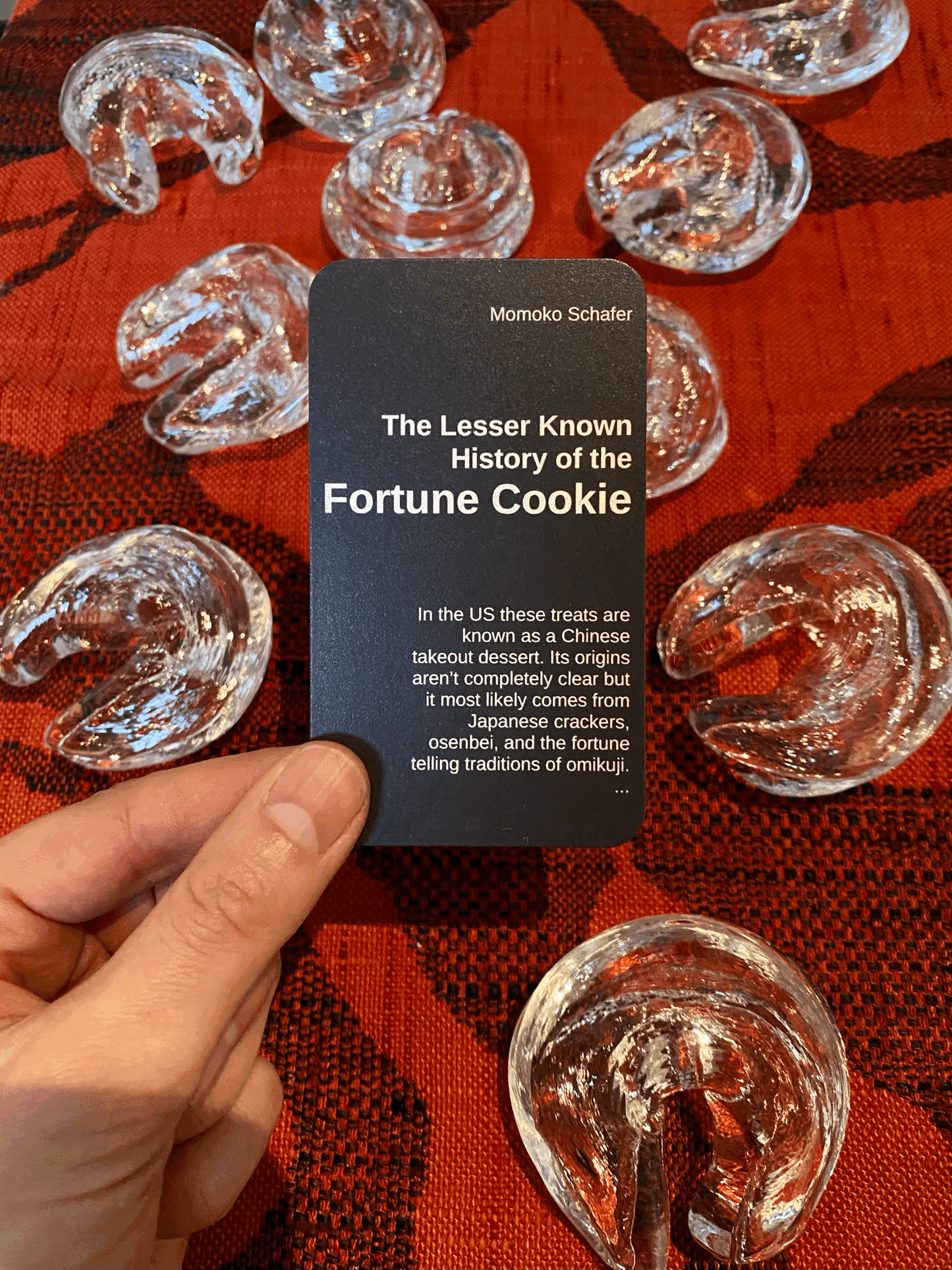 Glass Fortune Cookie