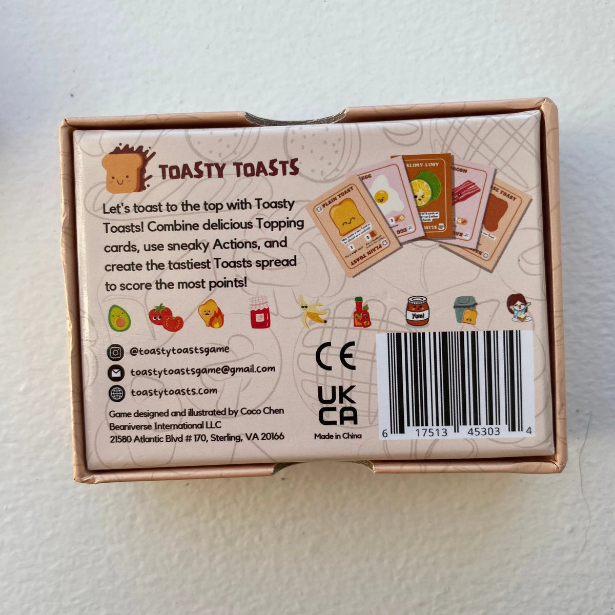 Toasty Toasts Card Game (Travel Edition)