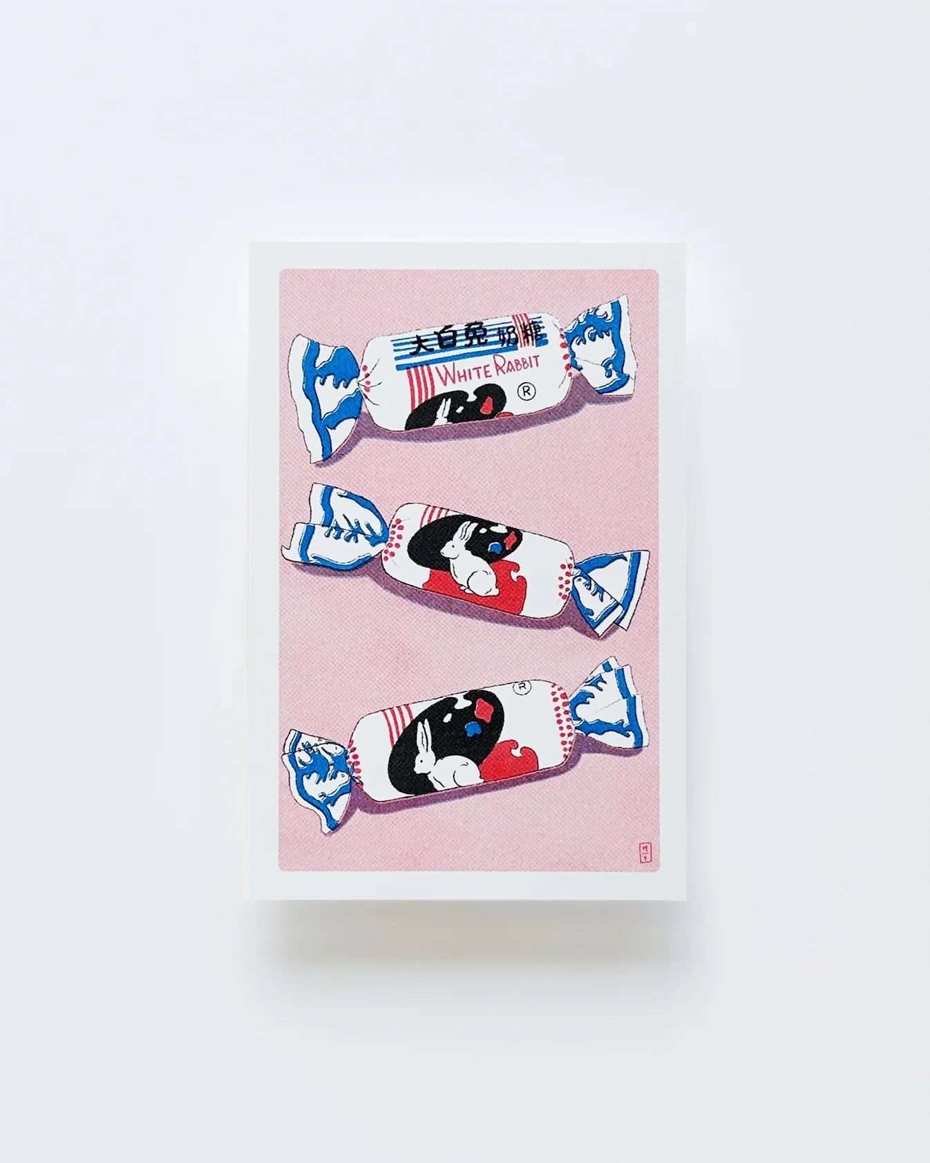 White Rabbit Postcard