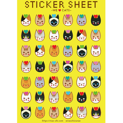We Love Cats Sticker Sheets