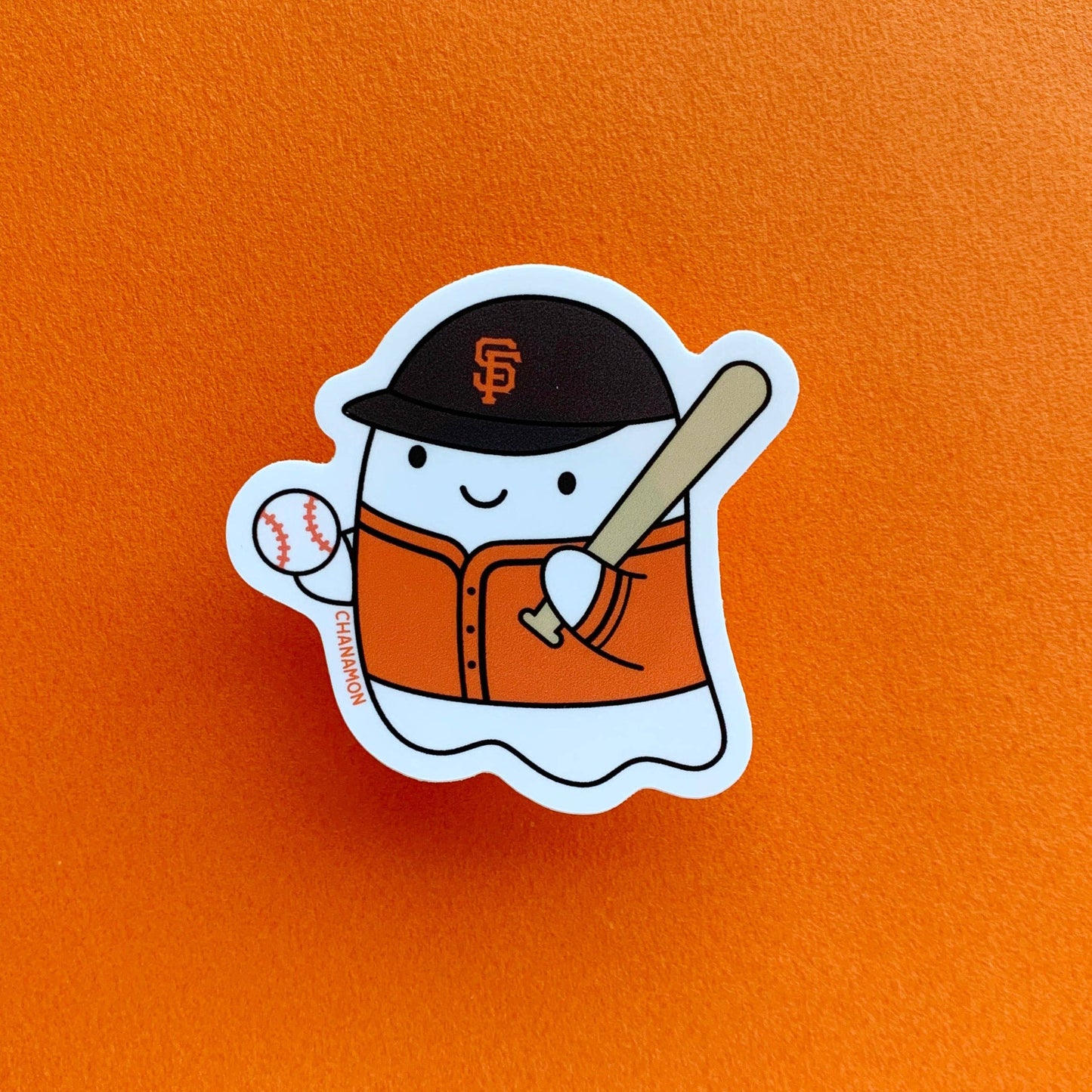 SF Giants Baseball Ghost Sticker