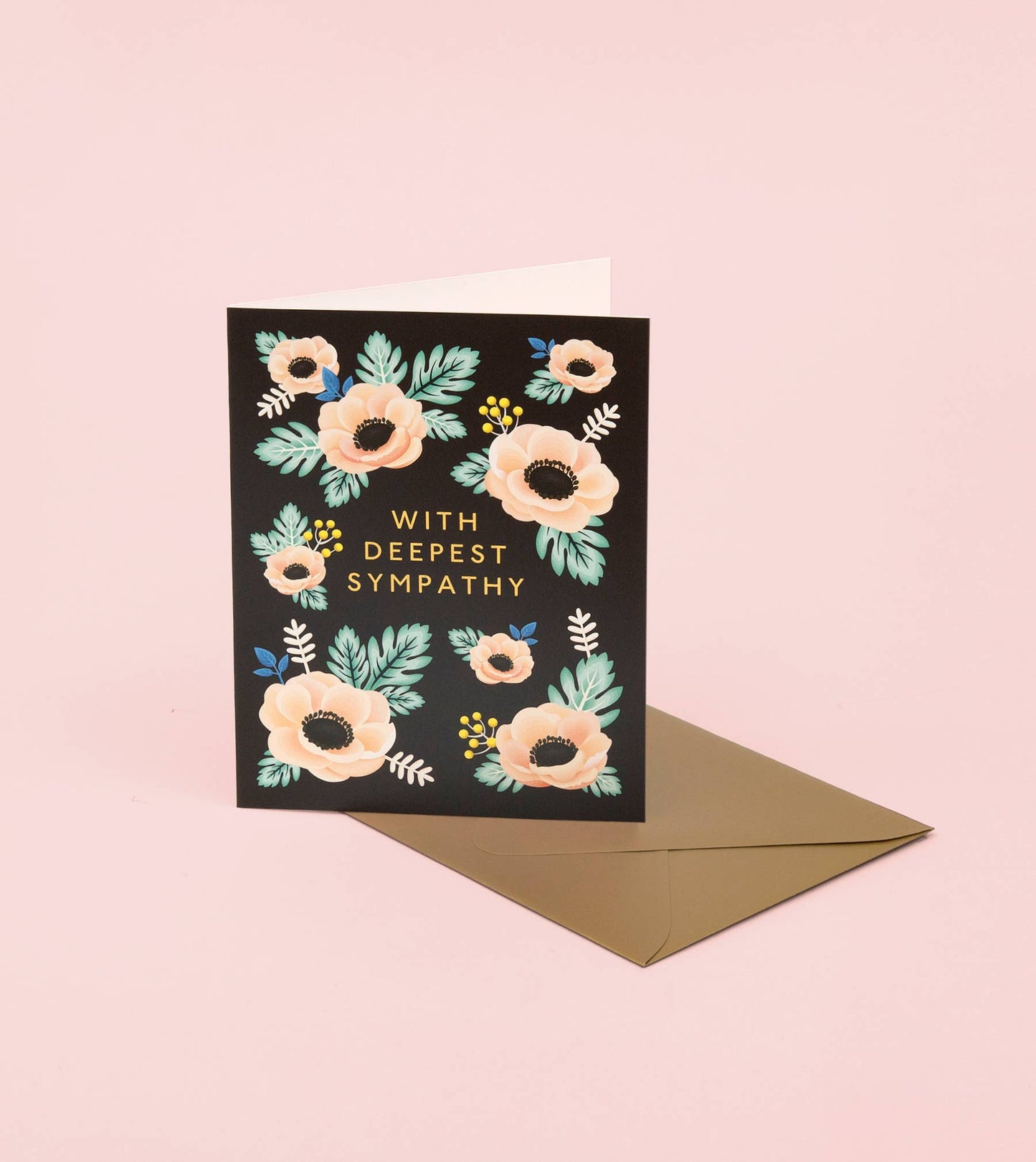 Anemone Sympathy Card