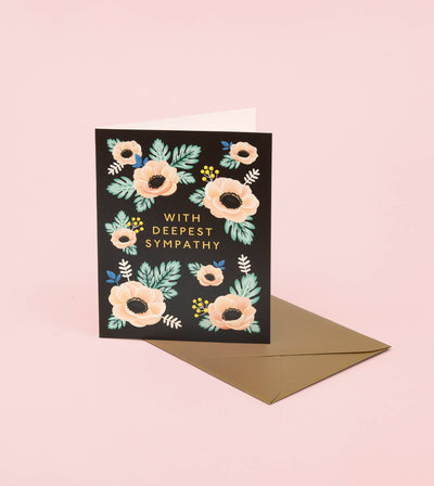 Anemone Sympathy Card