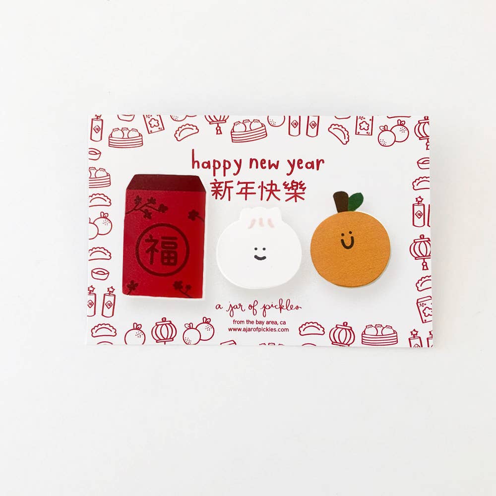 Lunar New Year Magnet Set of 3