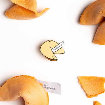 Fortune Cookie Enamel Pin