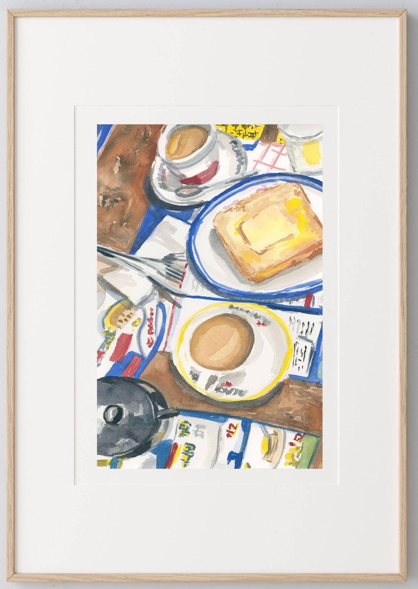 Hong Kong Breakfast Art Print
