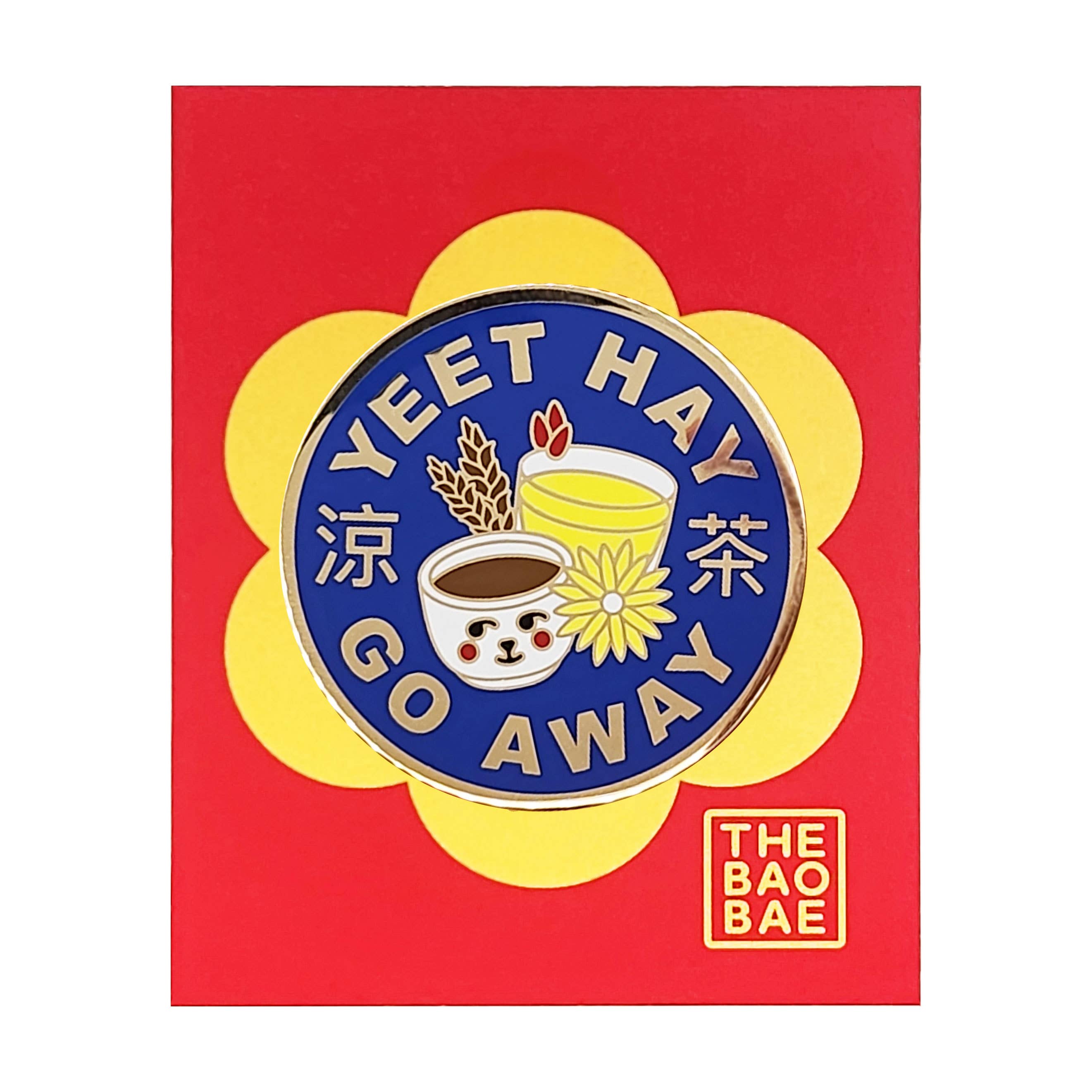 Yeet Hay Go Away Enamel Pin – On Waverly