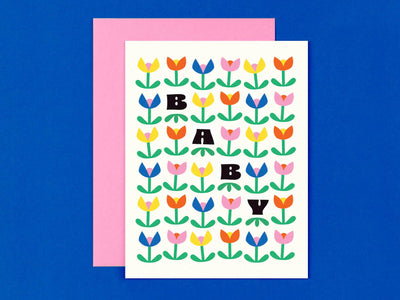 Tulip Baby New Baby Card