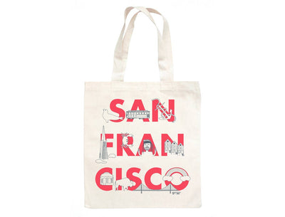 San Francisco Font Grocery Tote