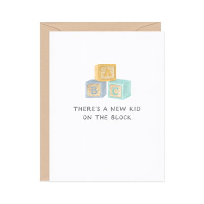 New Kid On The Block Baby Card