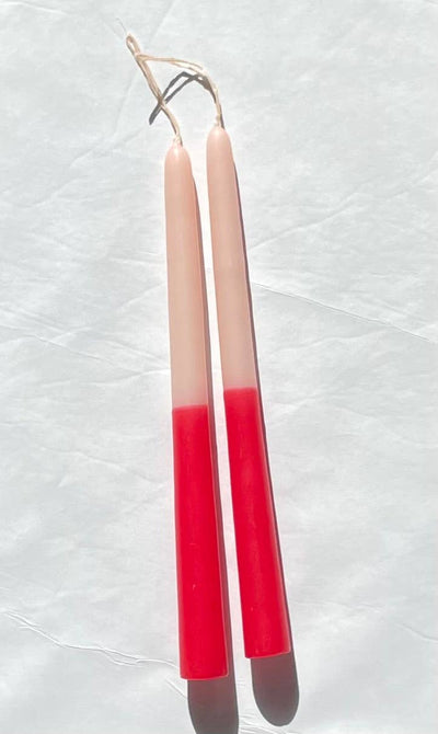 Tapered Candle -  Blush + Peony